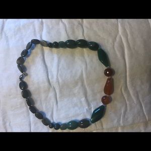 Vintage natural stone necklace